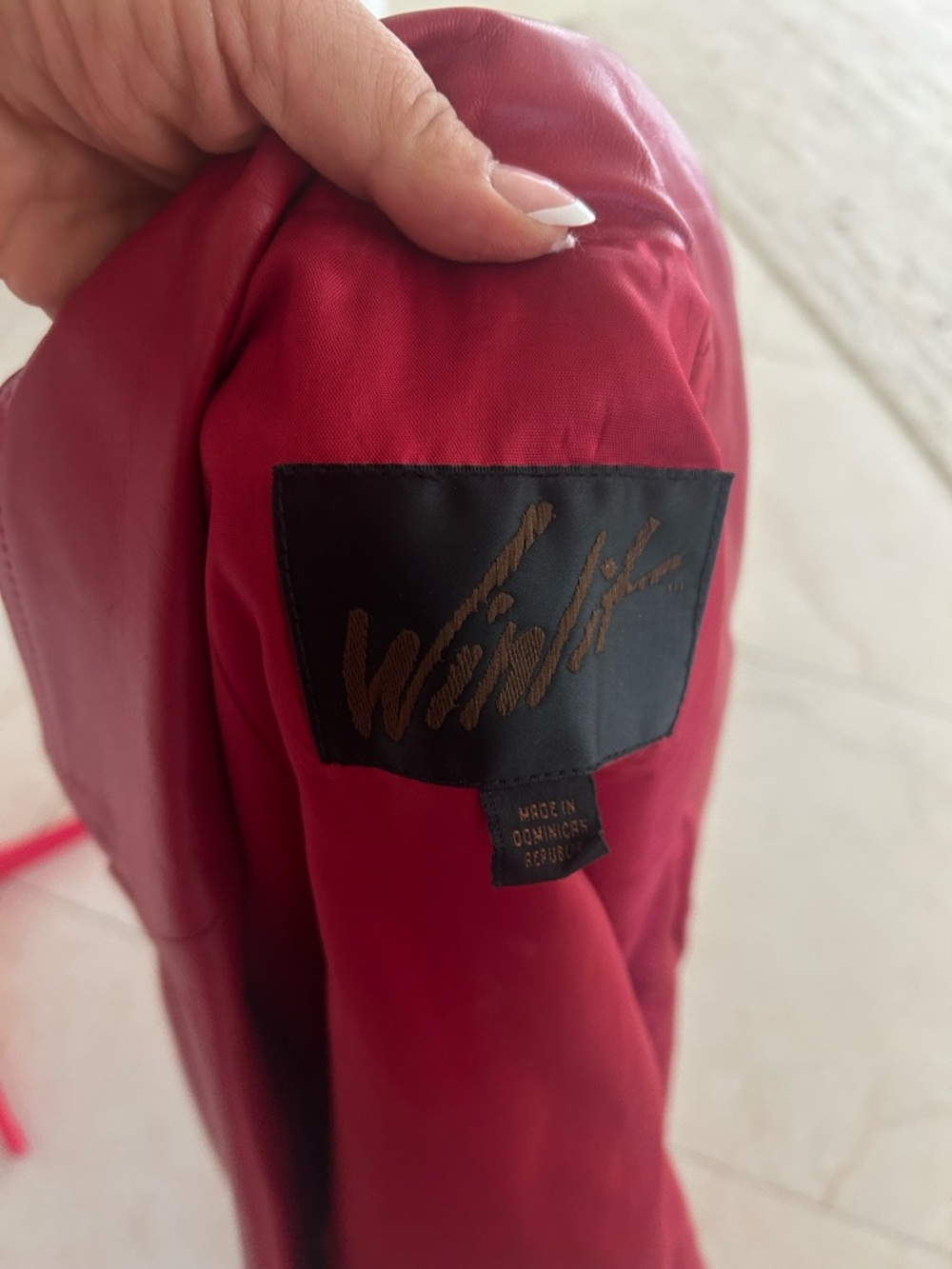 Vintage 80/90s Winlit Wilson Leather Blazer Jacket Women’s Chic Oversized 90s - Picture 11 of 11